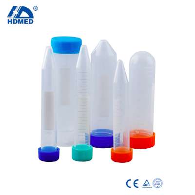 HDMED Disposable 50ml Conical Centrifuge Tube with Screw Cap