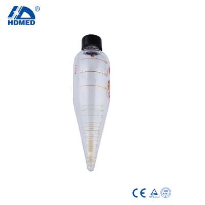 HDMED Laboratory 100ml ASTM D96 Graduated Pear Shape Centrifuge Tube