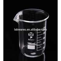 Laboratory Glass Medical Beaker Glass 100ml