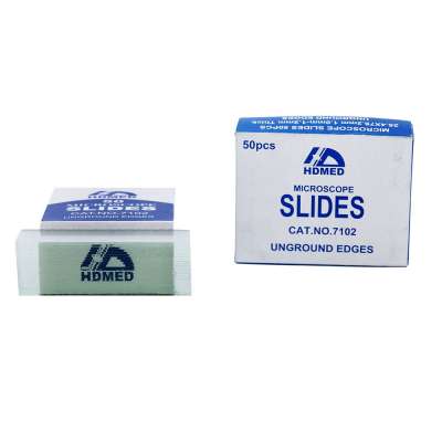 HDMED Glass Plain Ground Edges Microscope Slides 7101