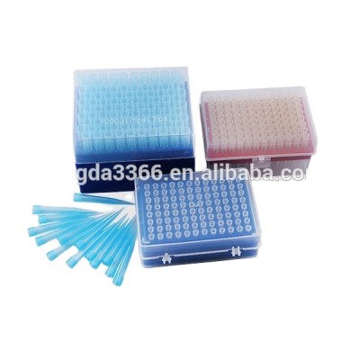 Lab Consumable Disposable Micro Blue Plastic Pipette Tips